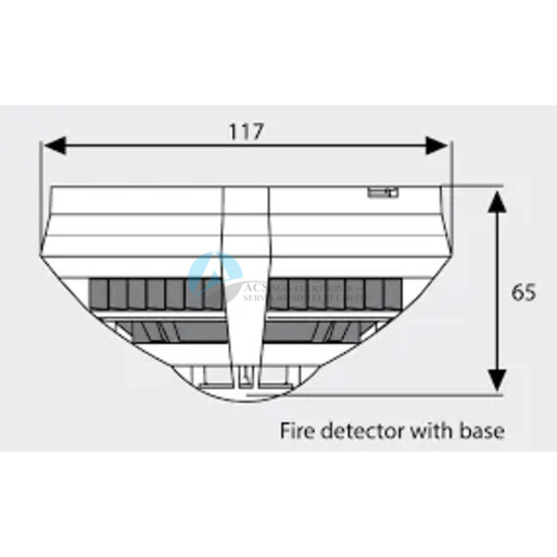 802383 IQ8 Flaş Lambalı O2T/F Dedektörü, ESSER by Honeywell