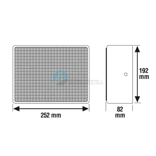 Honeywell 582420.10 6 W, 6.5 "MDF duvara monte hoparlör EN 54